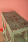 Vintage Sage Green Display Cabinet <p>W:91cm D:47cm H:126cm </p>