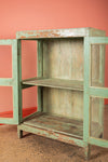 Vintage Sage Green Display Cabinet <p>W:91cm D:47cm H:126cm </p>