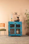 Light Blue Vintage Cabinet <p>W:83cm D:48cm H:94cm </p>