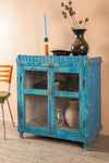 Light Blue Vintage Cabinet <p>W:83cm D:48cm H:94cm </p>