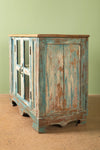 Vintage Blue & Cream Cabinet <p>W:87cm D:46cm H:76cm </p>