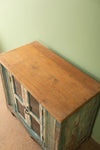 Vintage Blue & Cream Cabinet <p>W:87cm D:46cm H:76cm </p>