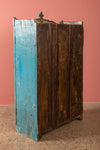 Blue & Red Vintage Cupboard <p>W:78cm D:38cm H:136cm </p>