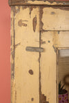 Vintage Yellow Showcase Cabinet <p>W:84cm D:22cm H:137cm </p>