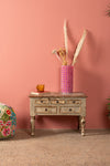 Vintage Cream Hallway Table <p>W:62cm 36cm H:43cm </p>