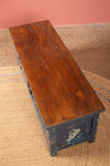 Navy Blue Vintage Storage Unit <p>W:102cm D:35cm H:36cm </p>