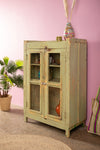 Pale Green Vintage Cabinet <p>W:79cm D:40cm H:119cm </p>