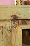 Pale Green Vintage Cabinet <p>W:79cm D:40cm H:119cm </p>