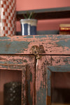 Blue & Pink Vintage Cabinet <p>W:78cm D:40cm H:123cm </p>