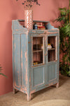 Blue & Pink Vintage Cabinet <p>W:78cm D:40cm H:123cm </p>
