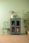 Blue & Yellow Vintage Cabinet <p>W:69cm D:38cm H:110cm </p>
