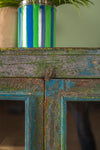 Blue & Yellow Vintage Cabinet <p>W:69cm D:38cm H:110cm </p>