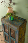 Blue & Yellow Vintage Cabinet <p>W:69cm D:38cm H:110cm </p>