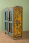 Blue & Yellow Vintage Cabinet <p>W:69cm D:38cm H:110cm </p>