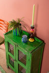 Bright Green Vintage Cabinet <p>W:61cm D:30cm H:84cm </p>