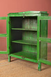 Bright Green Vintage Cabinet <p>W:61cm D:30cm H:84cm </p>