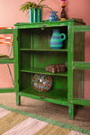 Bright Green Vintage Cabinet <p>W:61cm D:30cm H:84cm </p>