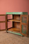 Sage Green Vintage Display Cabinet <p>W:57cm D:38cm H:65cm </p>