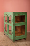 Sage Green Vintage Display Cabinet <p>W:57cm D:38cm H:65cm </p>