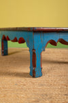 Blue & Red Vintage Low Side Table <p>W:62cm D:48cm H:22cm </p>