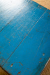 Blue & Red Vintage Low Side Table <p>W:62cm D:48cm H:22cm </p>