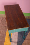 Vintage Desk in Blue Tones <p>W:121cm D:60cm H:77cm </p>
