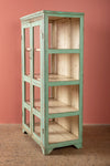 Pale Blue Vintage Display Cabinet <p>W:77cm D:47cm H:148cm </p>