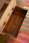 Cream & Pale Pink Vintage Cabinet <p>W:70cm D:40cm H:158cm </p>