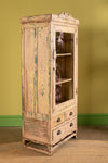Cream & Pale Pink Vintage Cabinet <p>W:70cm D:40cm H:158cm </p>