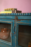 Blue Vintage Low Cabinet <p>W:125cm D:59cm H:61cm </p>