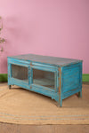 Blue Vintage Low Cabinet <p>W:125cm D:59cm H:61cm </p>