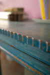 Blue Vintage Low Cabinet <p>W:125cm D:59cm H:61cm </p>