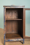 Vintage Dark Blue Side Cabinet <p>W:43cm D:34cm H:85cm </p>