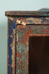 Vintage Dark Blue Side Cabinet <p>W:43cm D:34cm H:85cm </p>