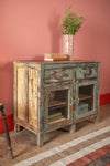 Vintage Slate Blue Cabinet <p>W:91cm D:47cm H:75.5cm </p>
