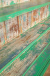 Vintage Green Wall Shelves <p>W:152cm D:21cm H:98cm </p>