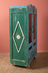 Blue & Green Vintage Art Deco Cabinet <p>W:61cm D:31.5cm H:105cm </p>