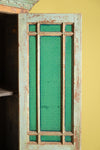 Vintage Green Art Deco Almirah <p>W:102cm D:38cm H:179cm </p>