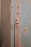 Blue & Pink Vintage Side Cupboard <p>W:41cm D:41cm H:81cm </p>