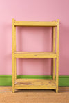 Yellow Vintage Baker Shelves <p>W:64cm D:30.5cm H:103cm </p>