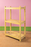 Yellow Vintage Baker Shelves <p>W:64cm D:30.5cm H:103cm </p>