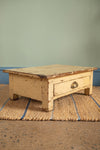 Vintage Cream Side Table with Drawer