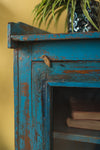 Blue Vintage Side Cabinet