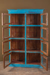 Vintage Blue Showcase Cabinet