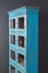 Vintage Blue Showcase Cabinet <p>W:98cm D:29cm H:160cm </p>