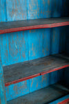 Red & Blue Vintage Wall Showcase <p>W:181cm D:22cm H:88cm </p>