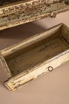 Vintage Cream Wall Showcase with Drawer <p>W:36cm D:20cm H:67cm </p>