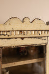 Vintage Cream Wall Showcase with Drawer <p>W:36cm D:20cm H:67cm </p>