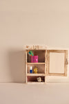 Cream Vintage Wall Showcase with Cubby <p>W:22cm D:10cm H:41cm </p>