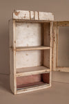 Cream Vintage Wall Showcase with Cubby <p>W:22cm D:10cm H:41cm </p>